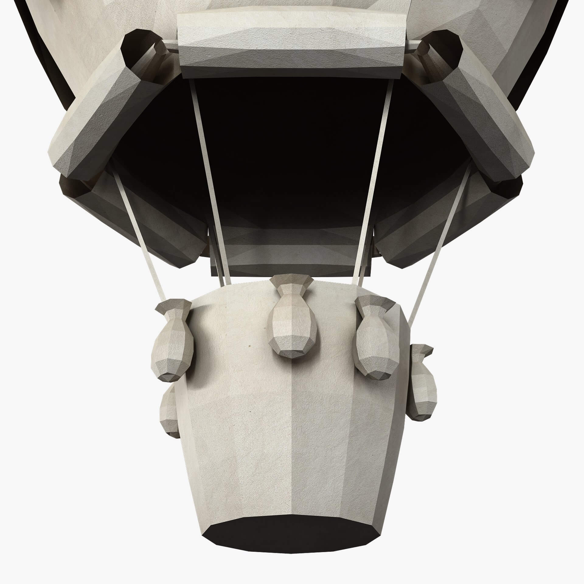 Hot Air Balloon Paper V D Model By Zurel