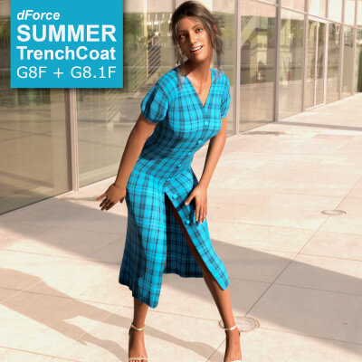dForce Summer Trenchcoat for G8F G8.1F