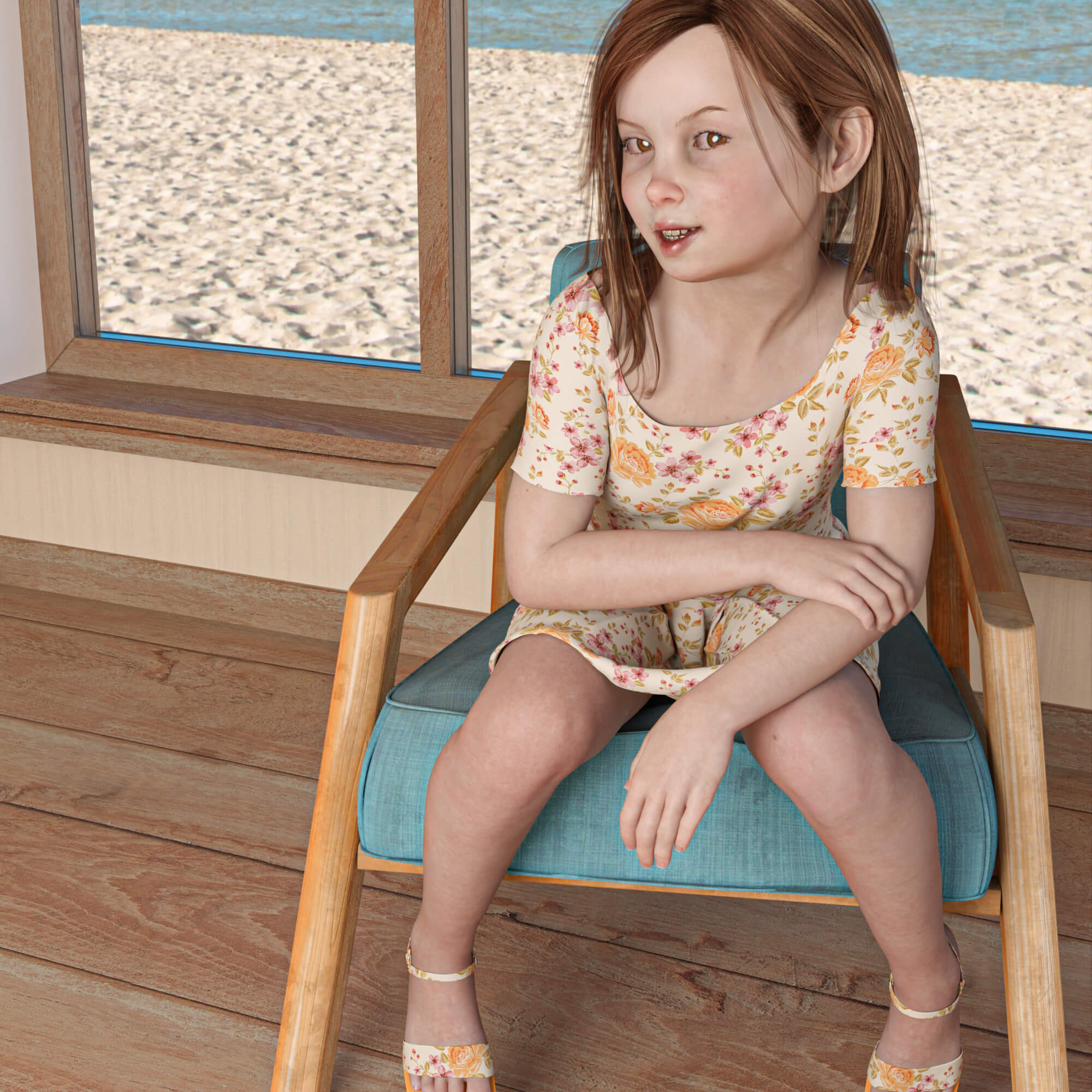 Denise 3D Render Digital Art by 17Juni