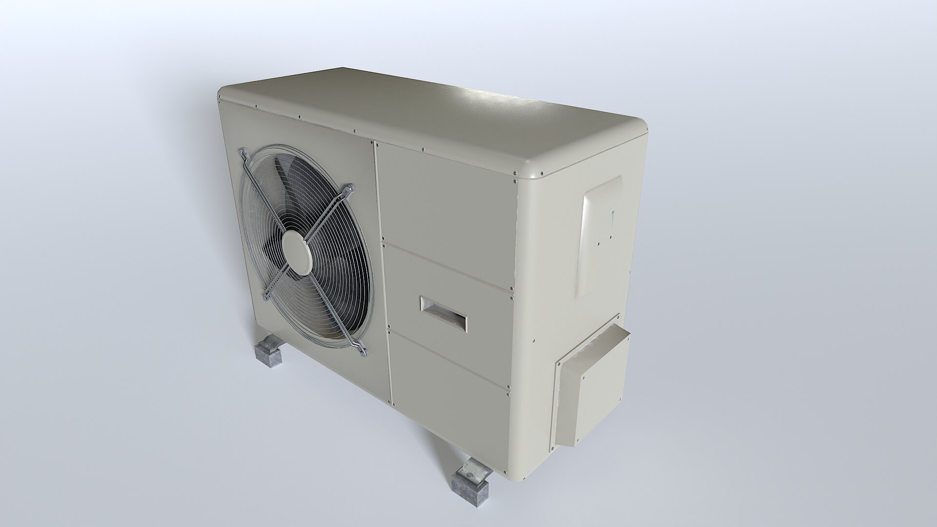 Rooftop AC HVAC Unit 3 - 3D Model by 32cm