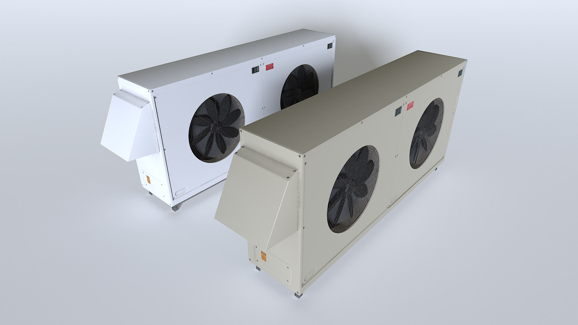 Rooftop AC HVAC Unit 4 - 3D Model by 32cm