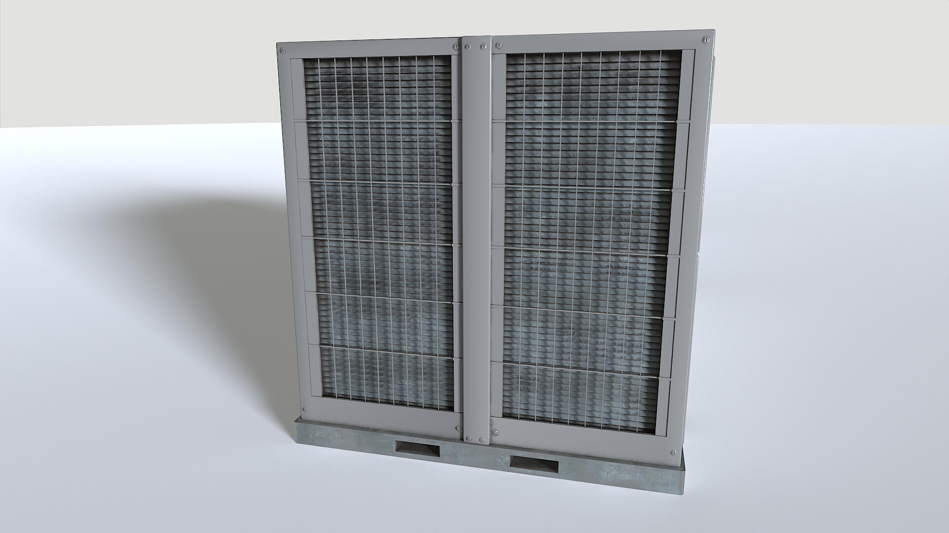 Rooftop AC HVAC Unit - 3D Model by 32cm