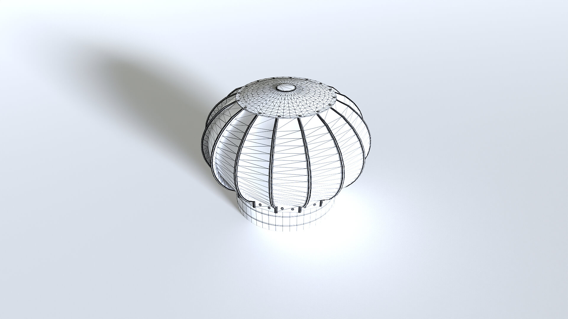 Rusty Roof Wind Turbine - 3D Model by 32cm