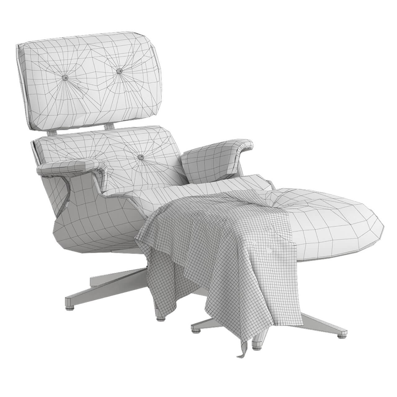 Eames Lounge Armchair - 3D Model by 3D_Art