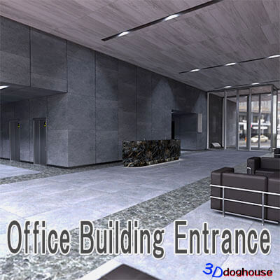 3Dg Office Building Entrance