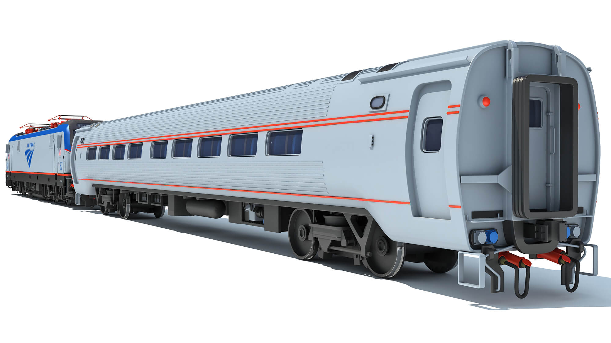 ACS-64 Passenger Train 3D Model by 3D Horse