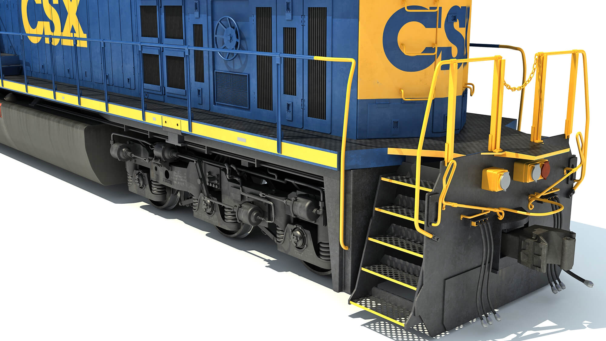 CSX Diesel Electric Locomotive - 3D Model by 3D Horse