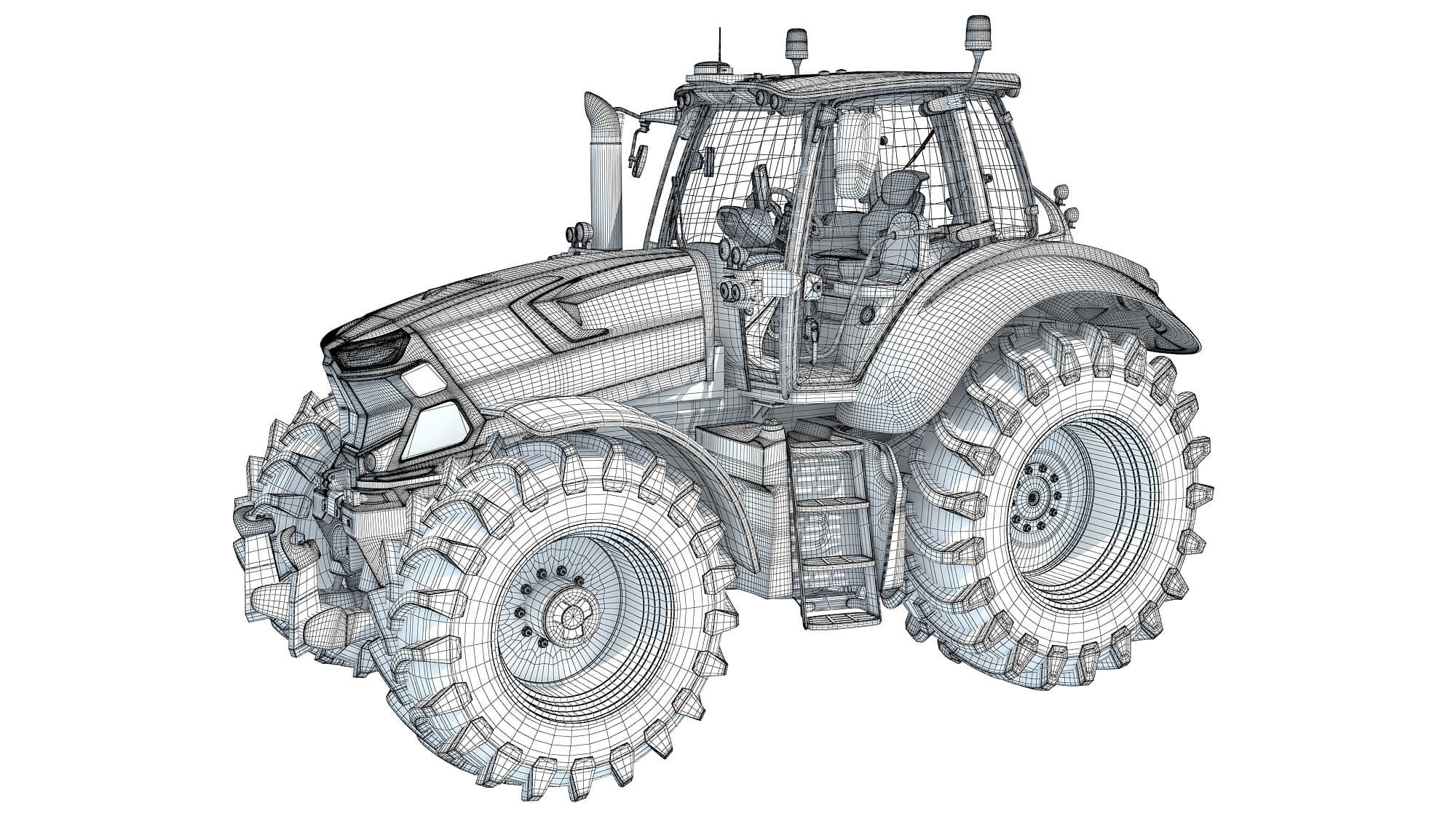 Farm Tractor - 3D Model by 3D Horse