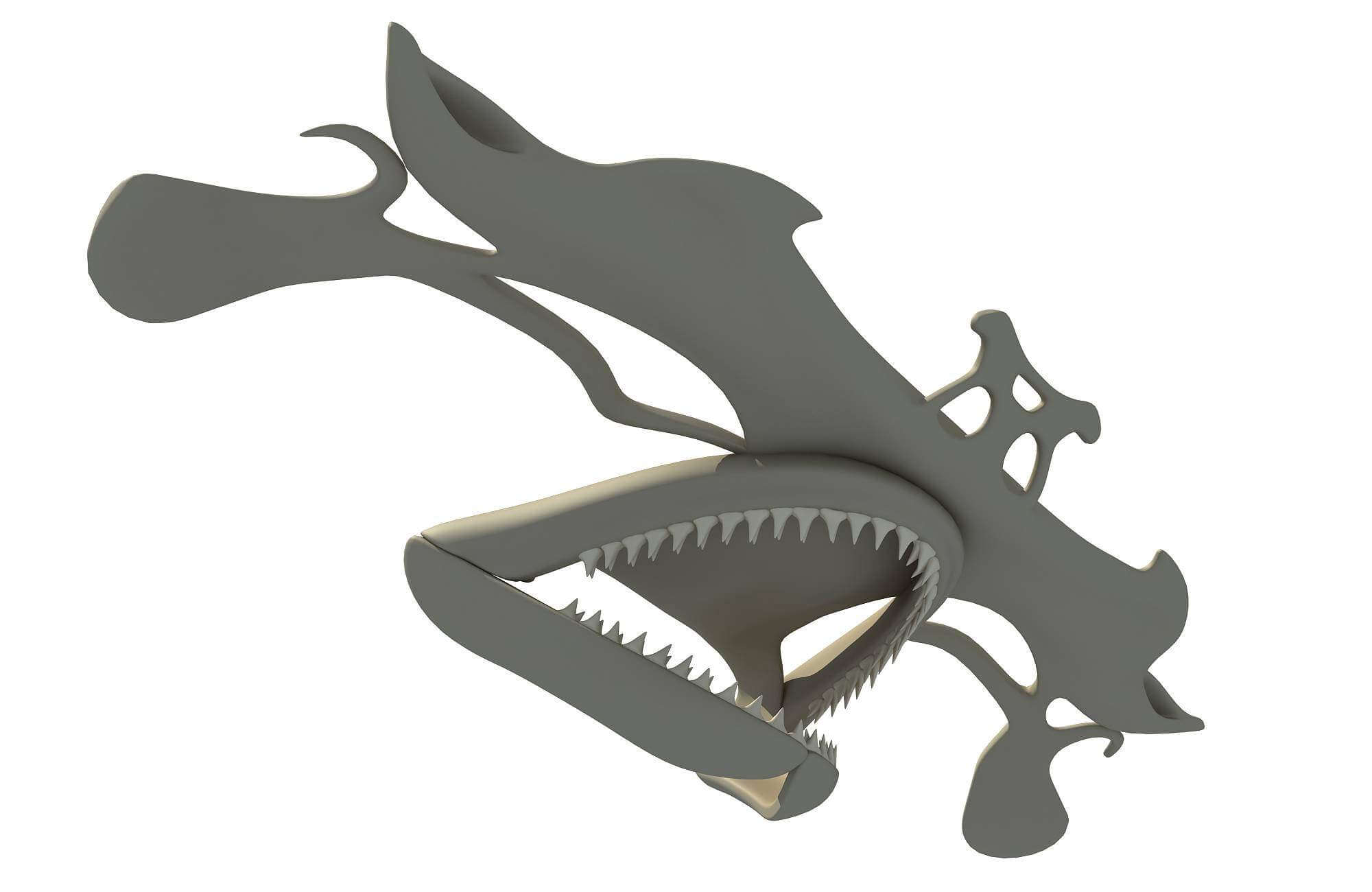 Hammerhead Shark Skull - 3D Model by 3D Horse