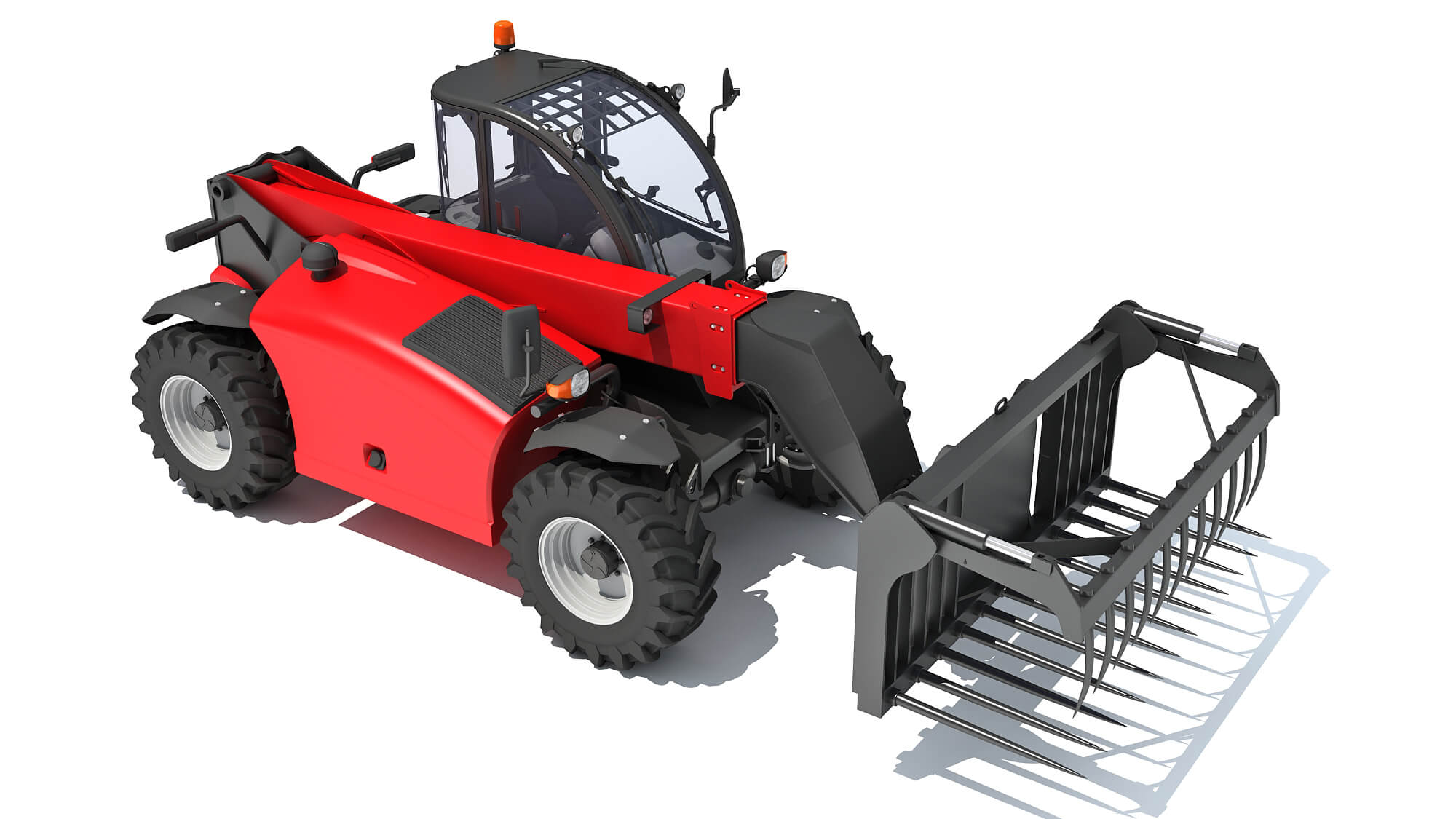 Hydraulic Telehandler Forklift - 3D Model by 3D Horse