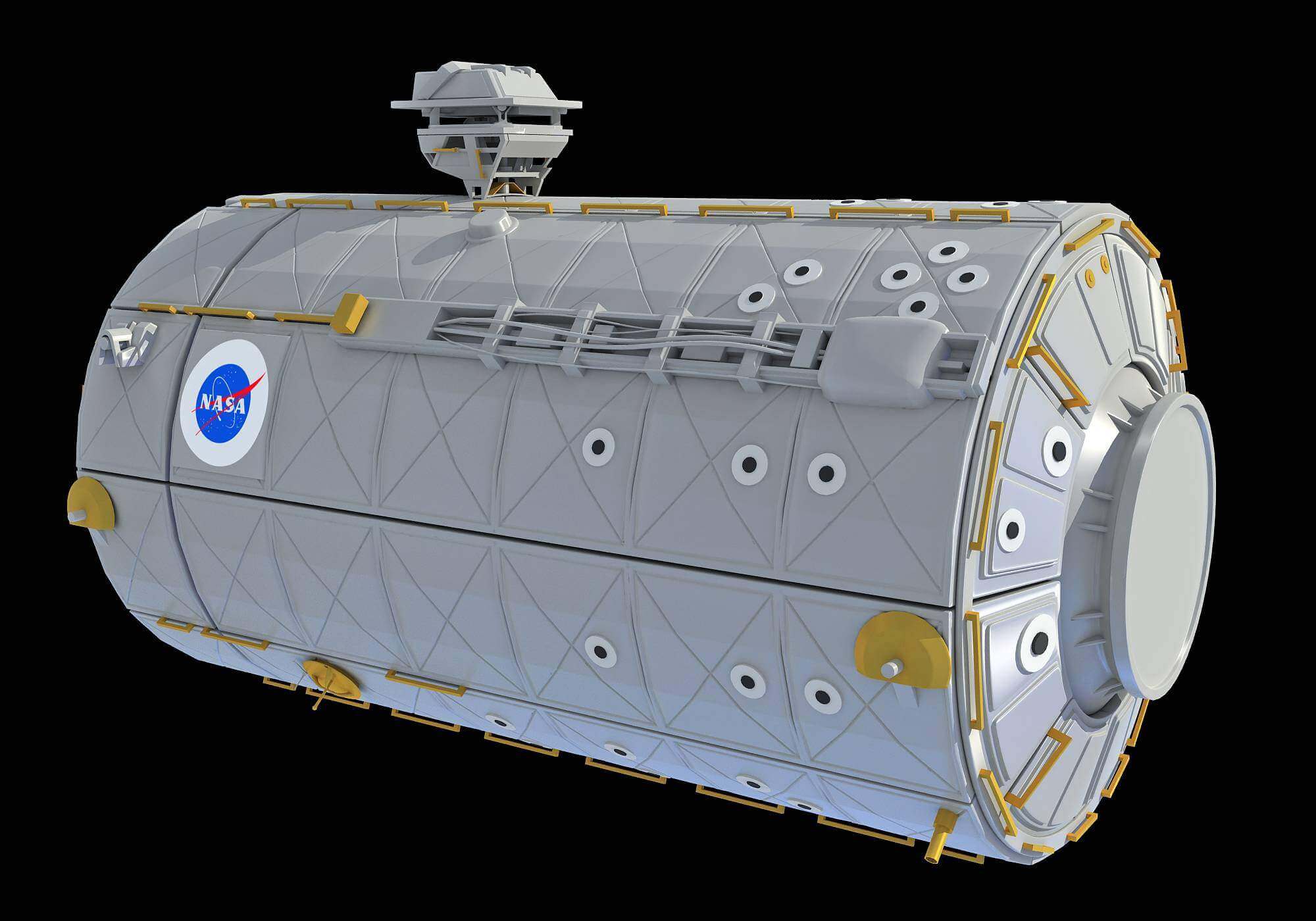 ISS International Space Station Module Destiny 3D Model by 3D Horse