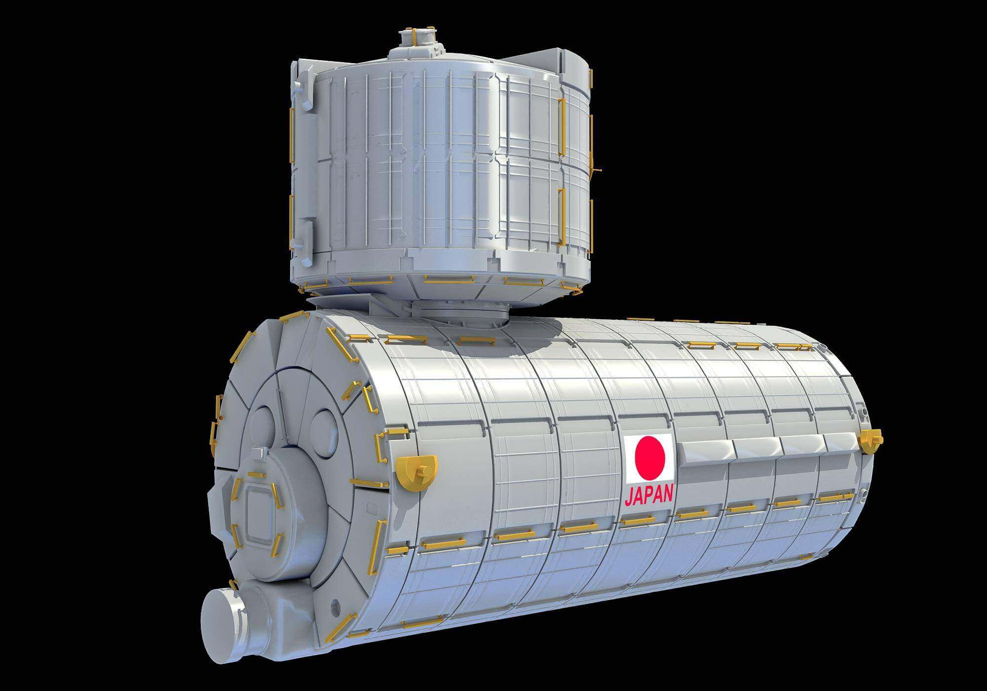 Japanese Experiment Module Jem Kibo 3d Model - 
