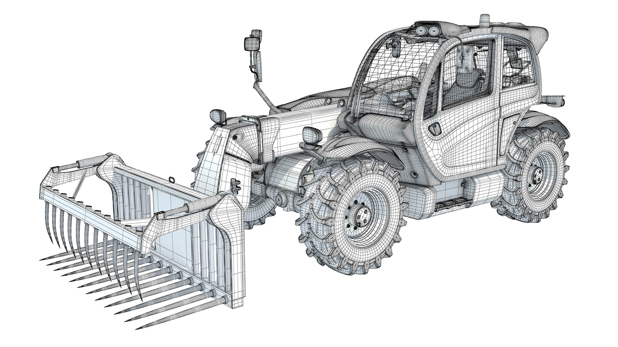 Manitou Telehandler - 3D Model by 3D Horse