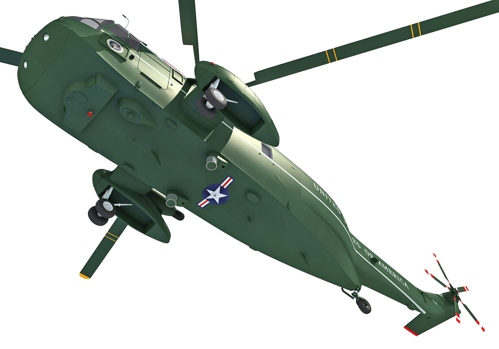Marine One Helicopter 3D Model by 3D Horse