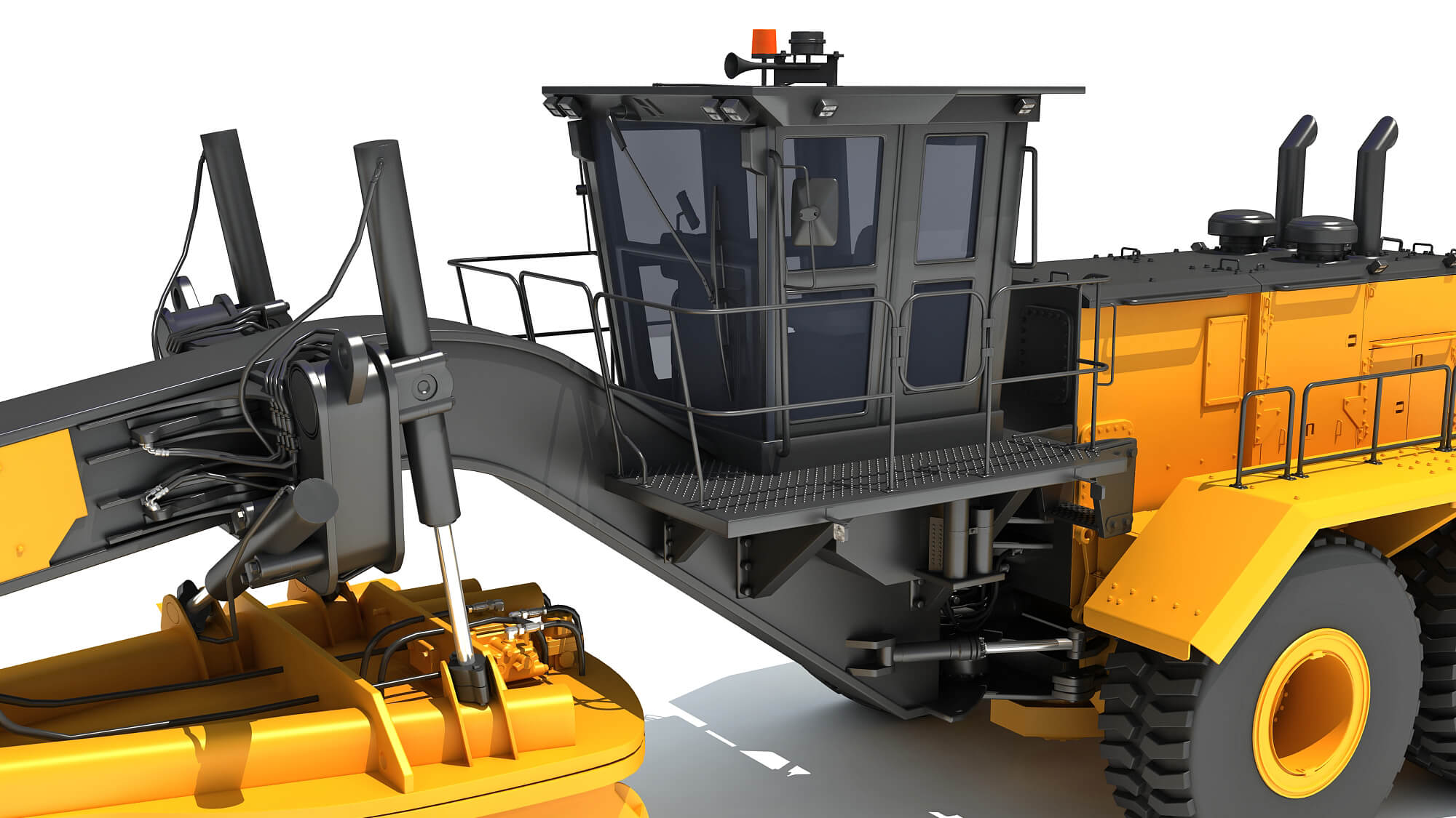 Motor Grader - 3D Model by 3D Horse