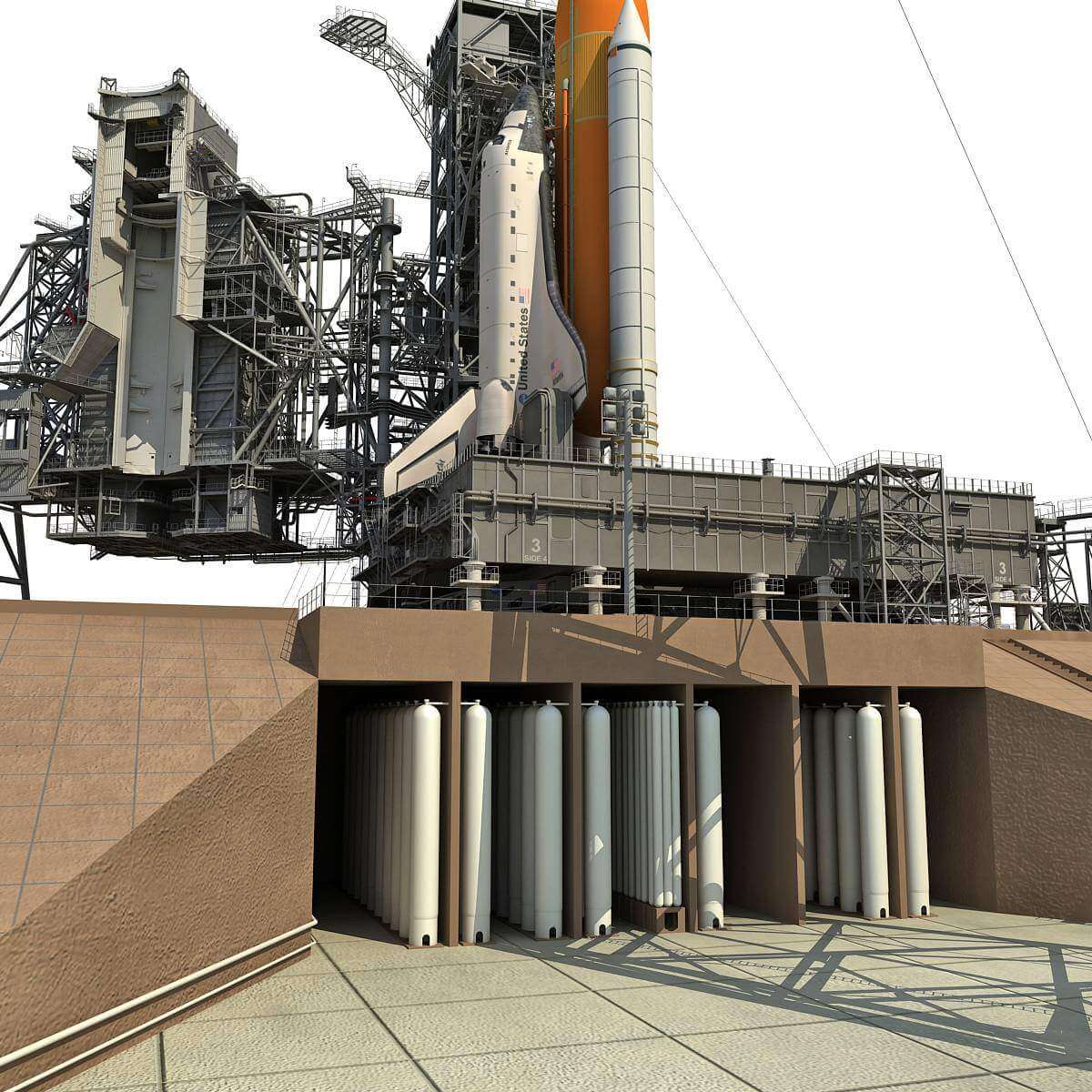 NASA Launch Complex 39B 3D Model by 3D Horse