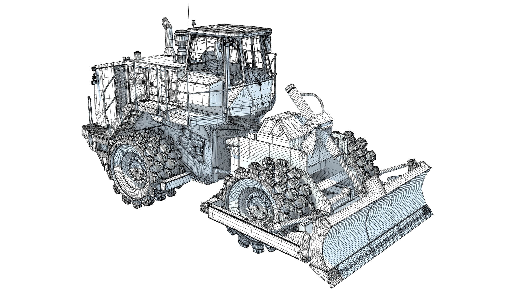 Soil Compactor model by 3D Horse