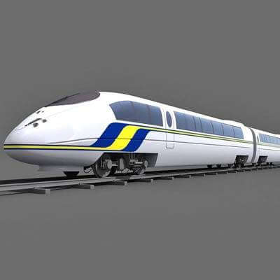 Speed Train 01 - 3D Model by 3D Horse