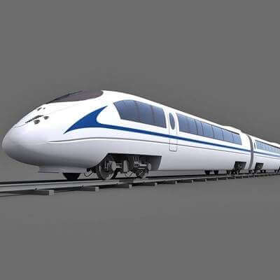 Speed Train 03 - 3D Model by 3D Horse