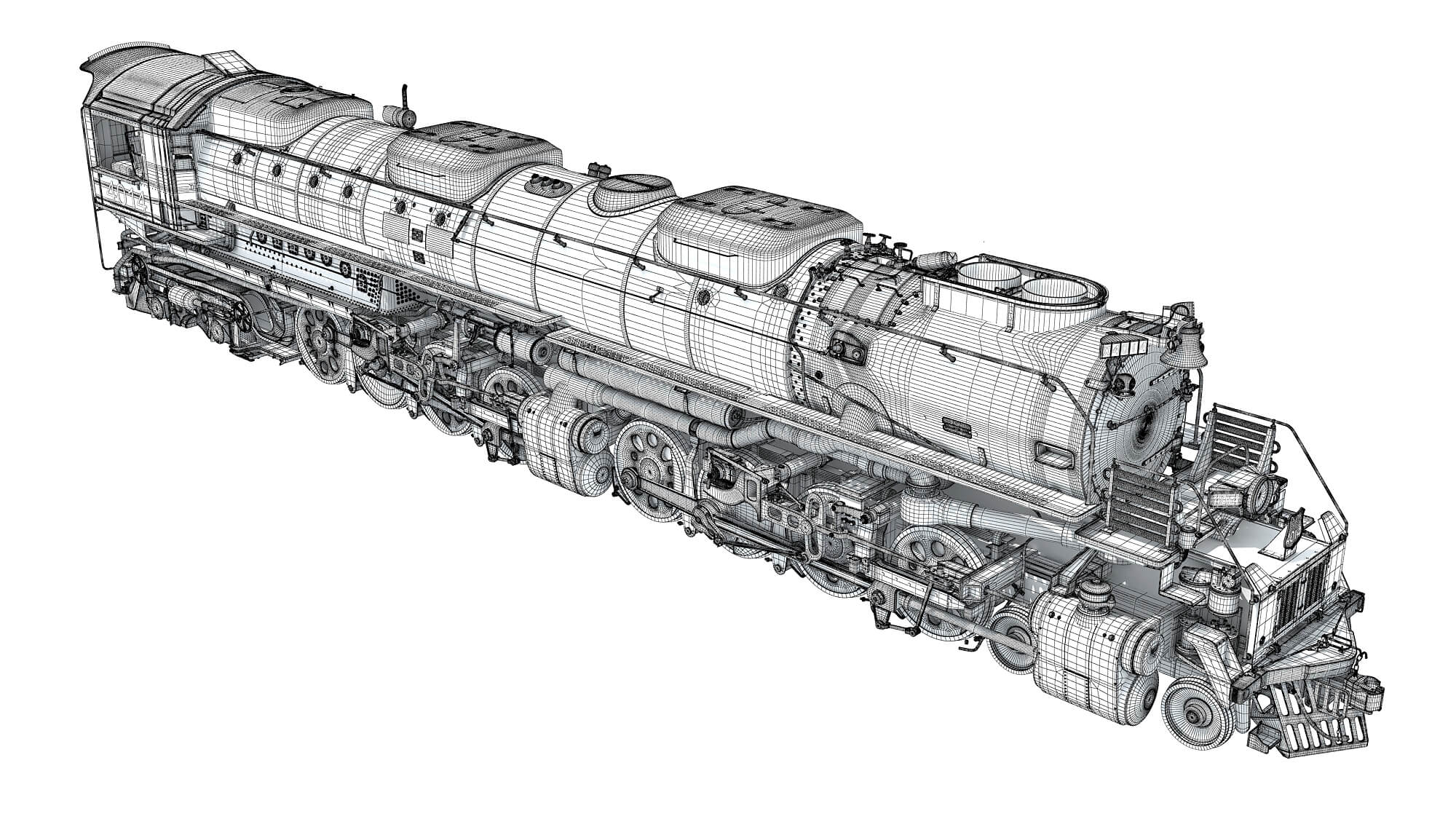 Steam Locomotive Big Boy Train - 3D Model by 3D Horse