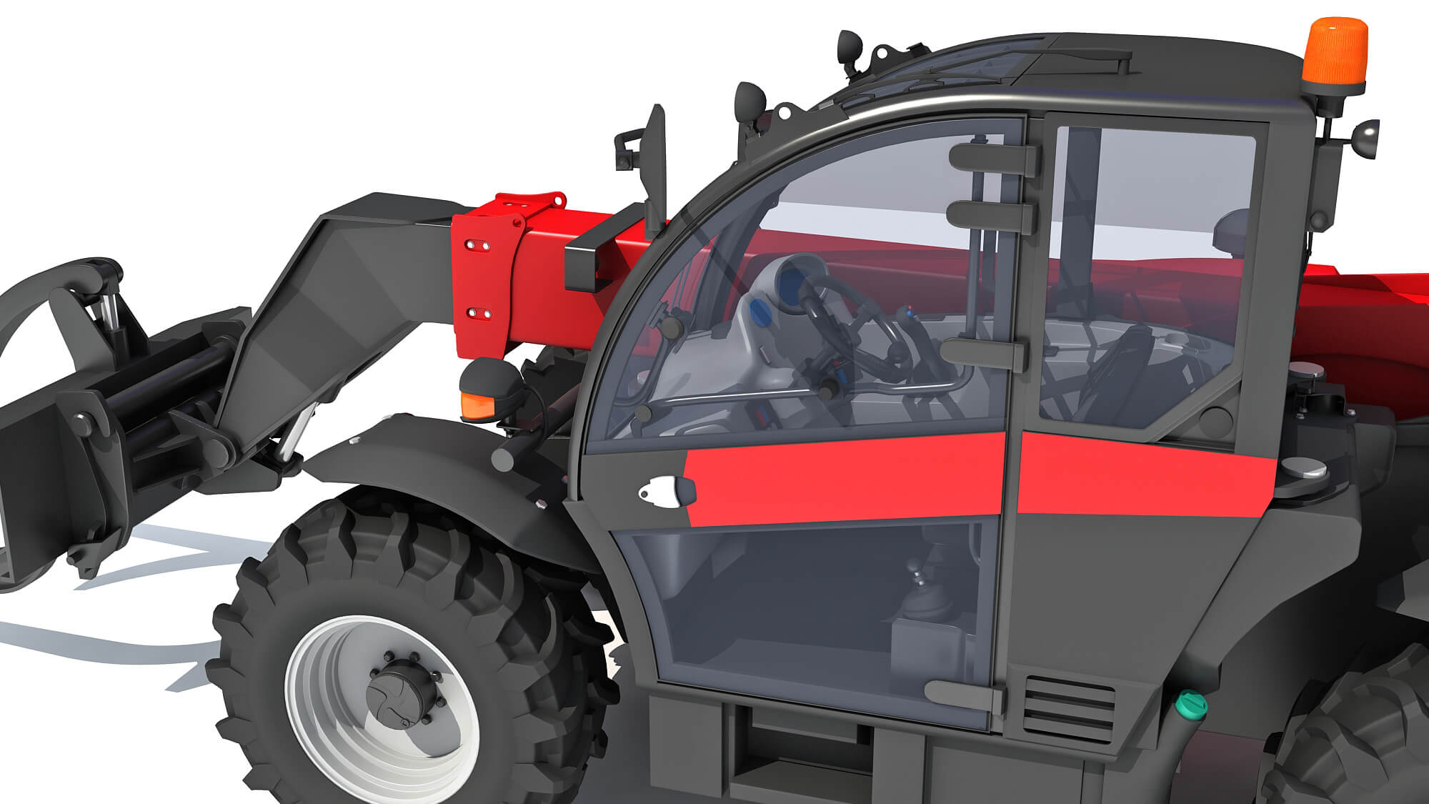 Telehandler Forklift - 3D Model by 3D Horse