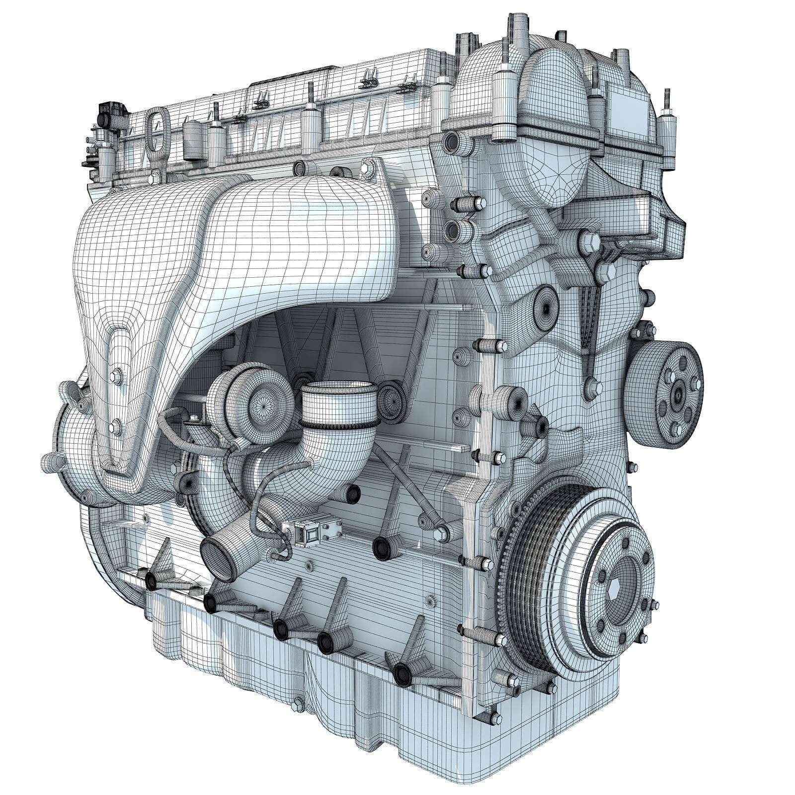 Turbo Engine - 3D Model by 3D Horse