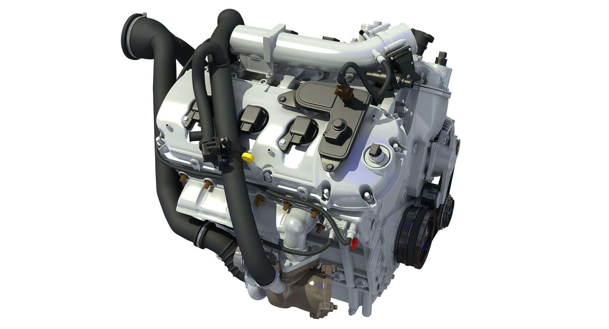 Turbocharged Direct Injection Gasoline Engine 3D Model by 3D Horse