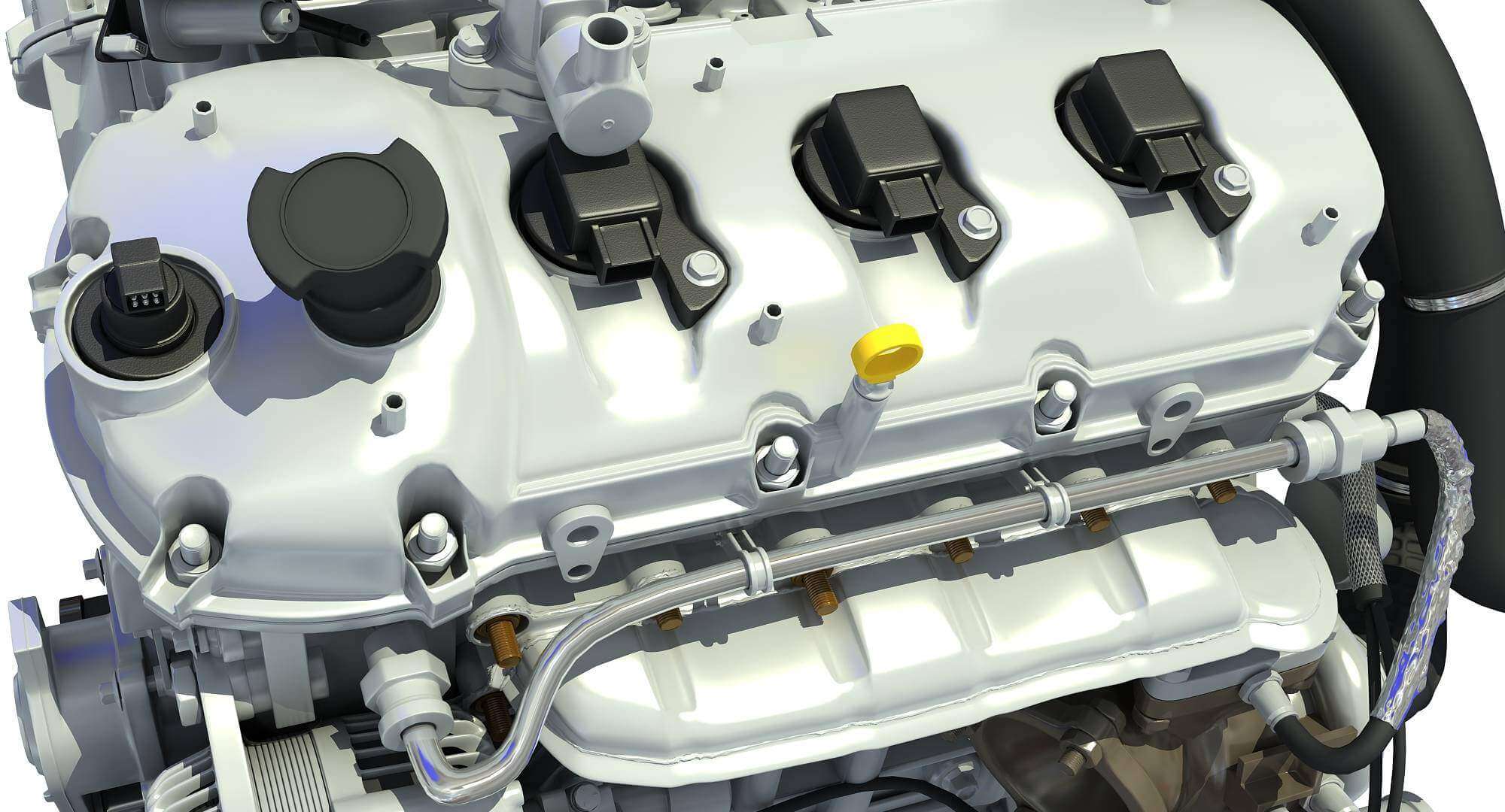 Turbocharged Direct Injection Gasoline Engine 3D Model by 3D Horse