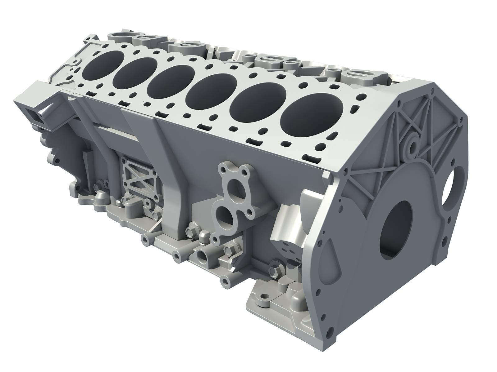 V12 Engine Block 3D Model by 3D Horse