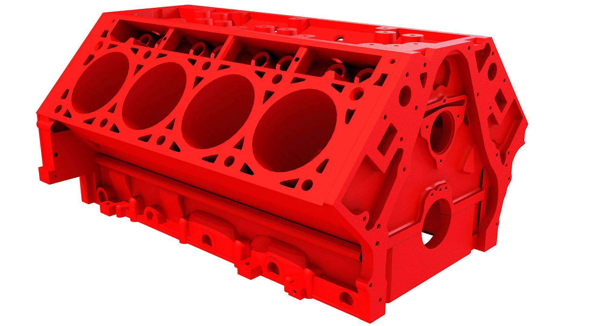 V8 Engine Block 3D Print Model by 3D Horse