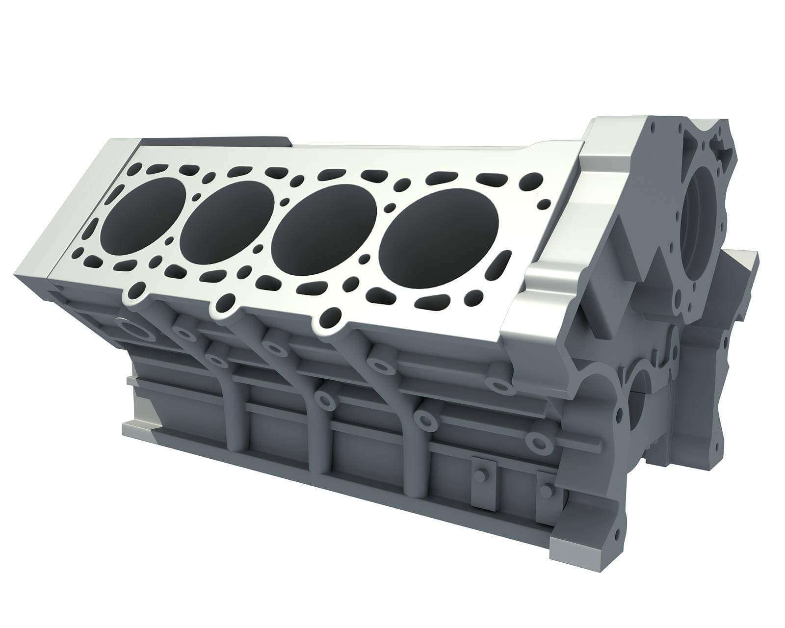 V8 Engine Block 3D Model By 3D Horse