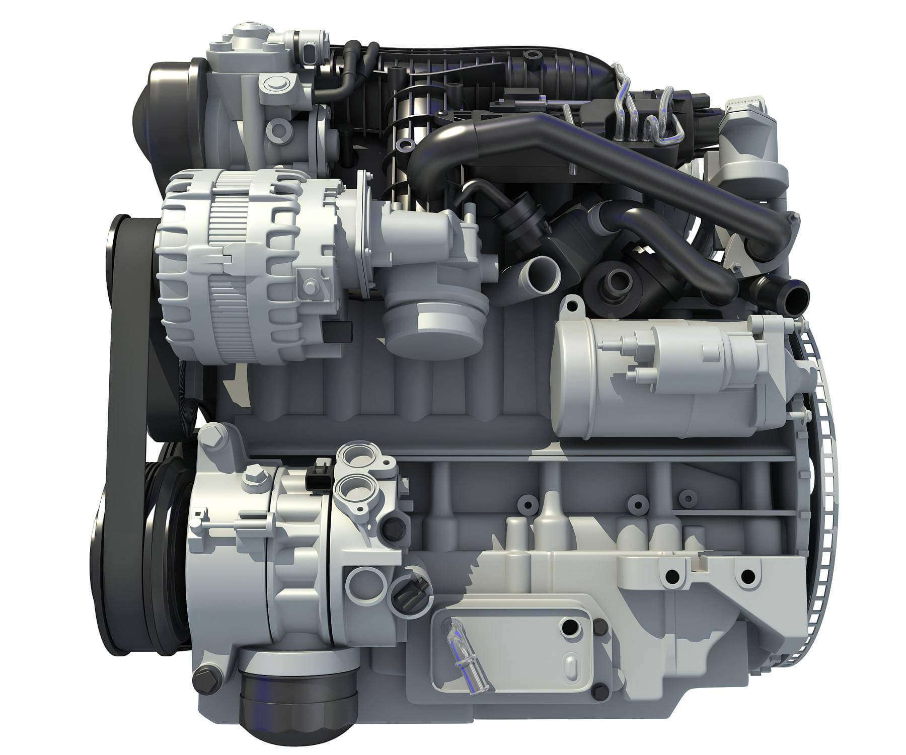 Volvo Supercharged Diesel Engine S60 T6 DriveE 3D Model by 3D Horse