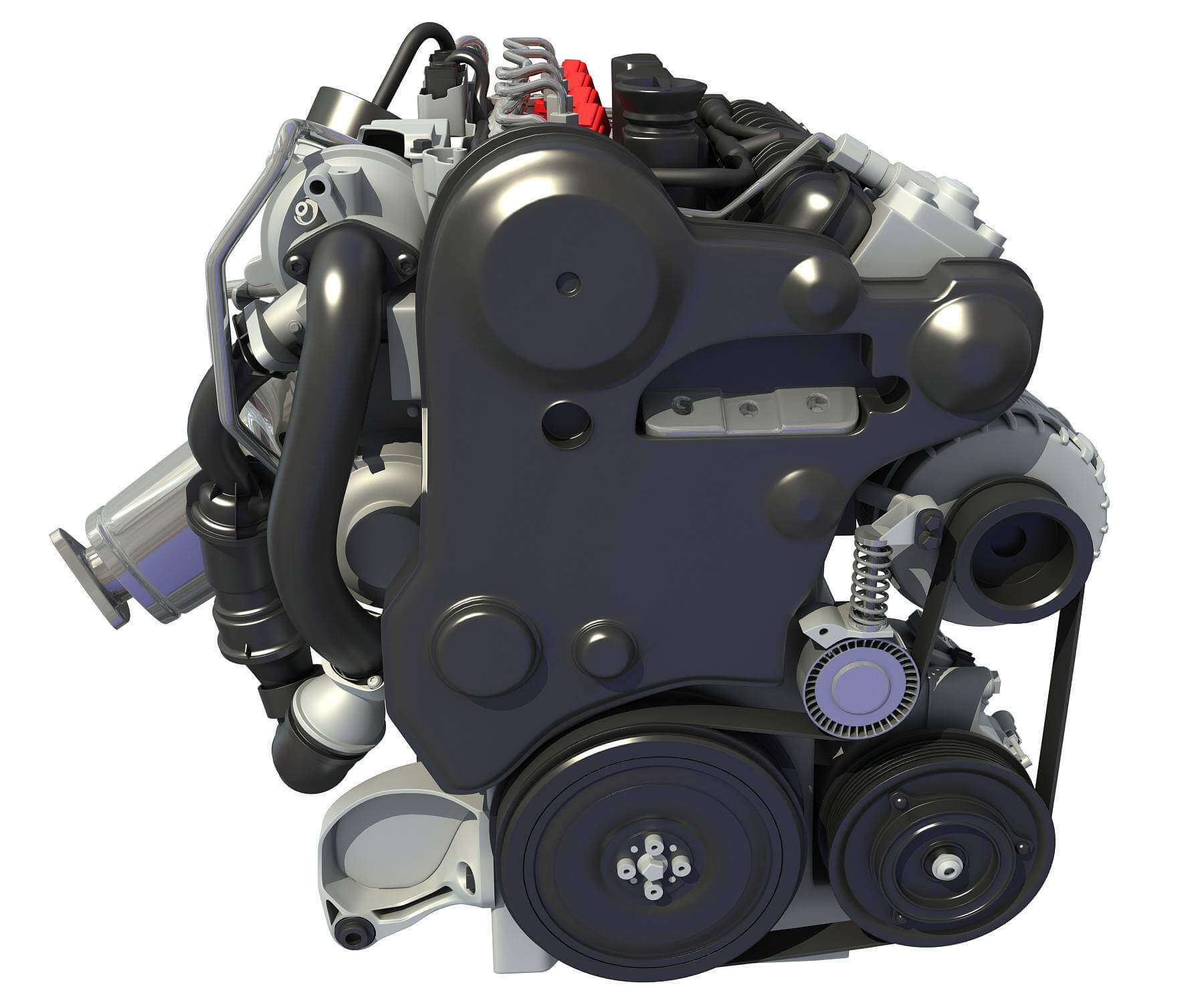 Volvo Supercharged Diesel Engine S60 T6 DriveE 3D Model by 3D Horse