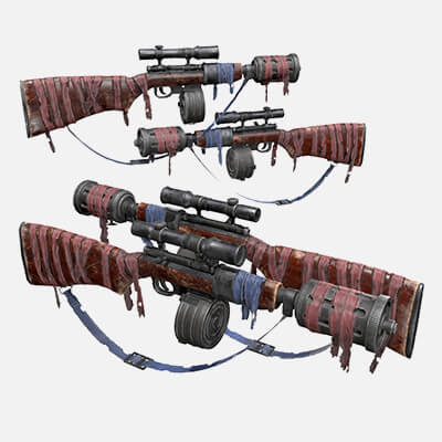 Stylized Sniper Rifle by 3D_Kod