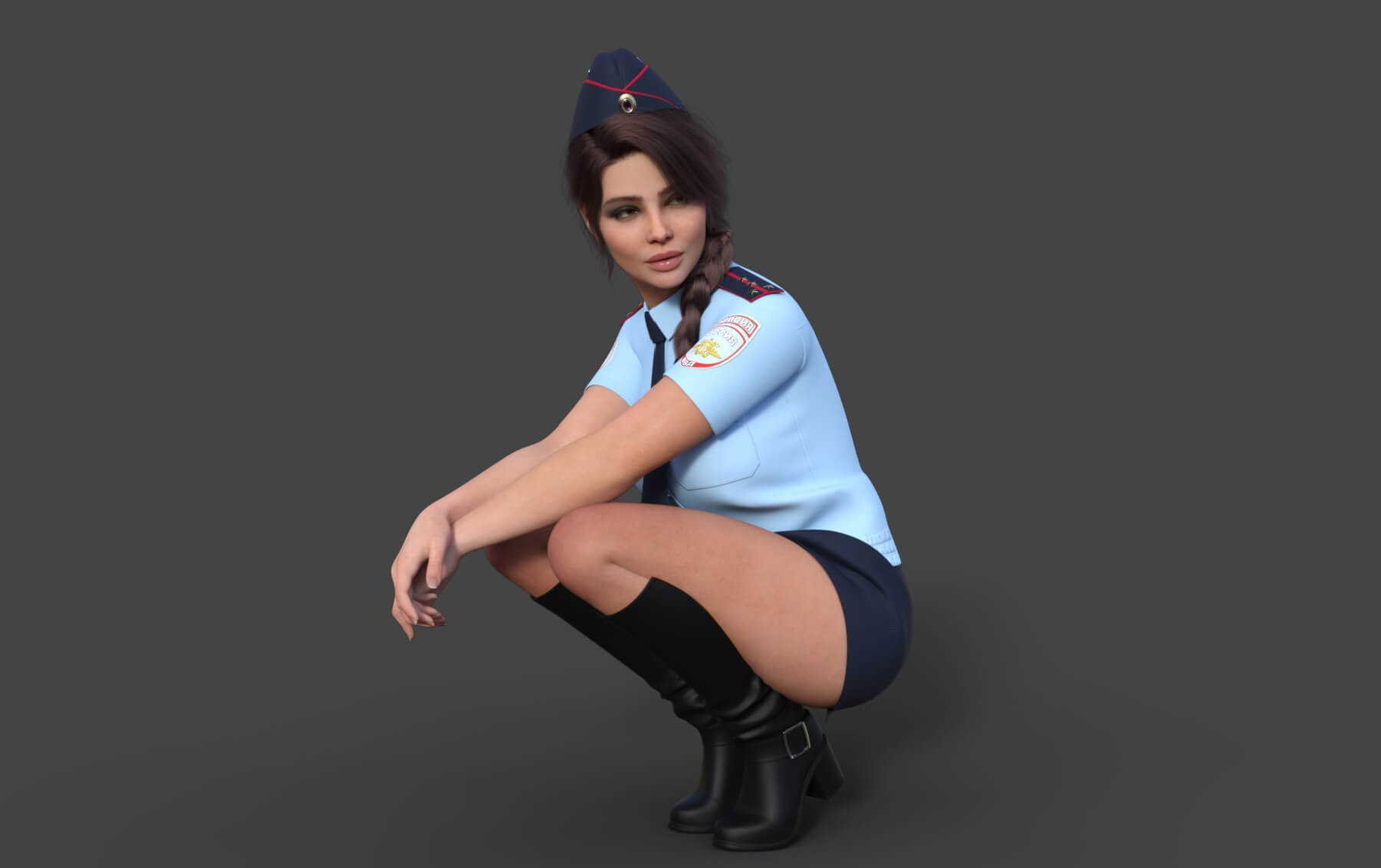 dForce Russian Police Uniform for GF9 - Daz Content by 3D_Life