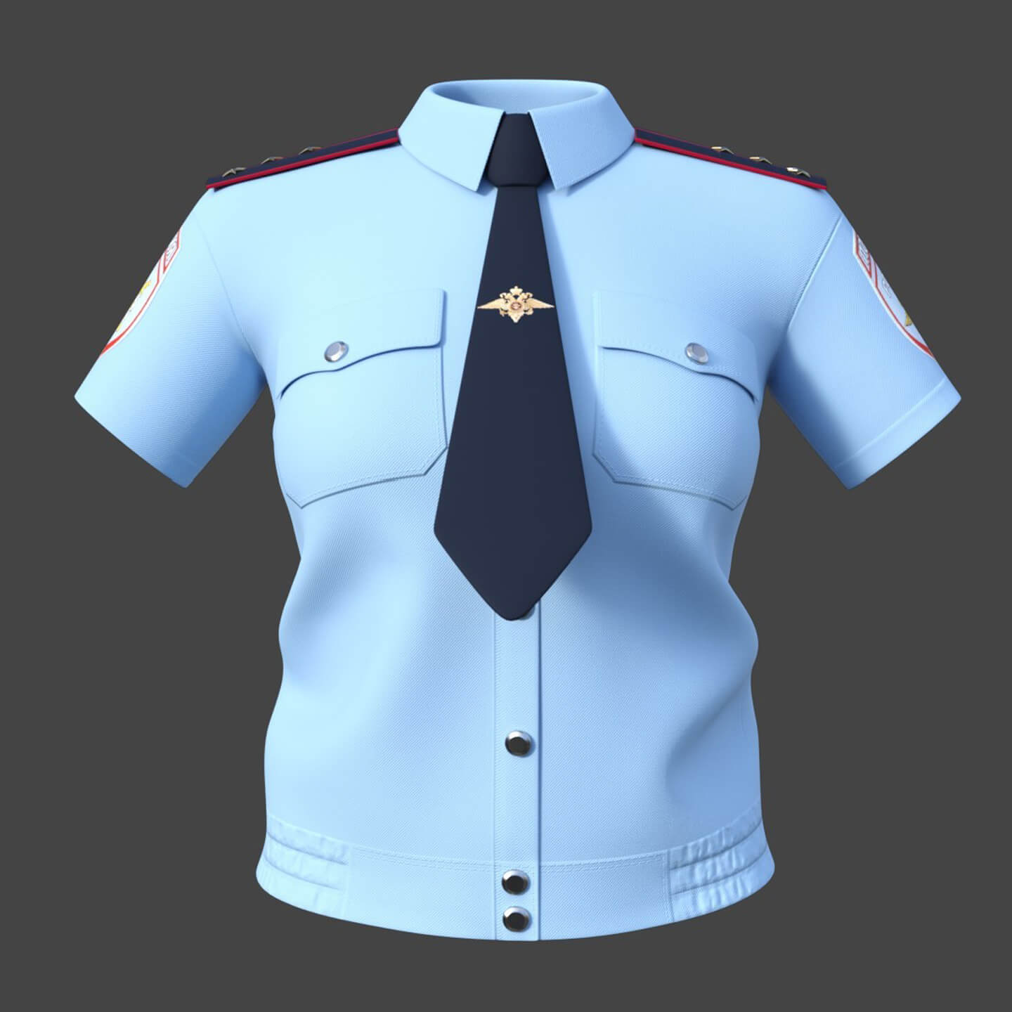 dForce Russian Police Uniform for GF9 - Daz Content by 3D_Life
