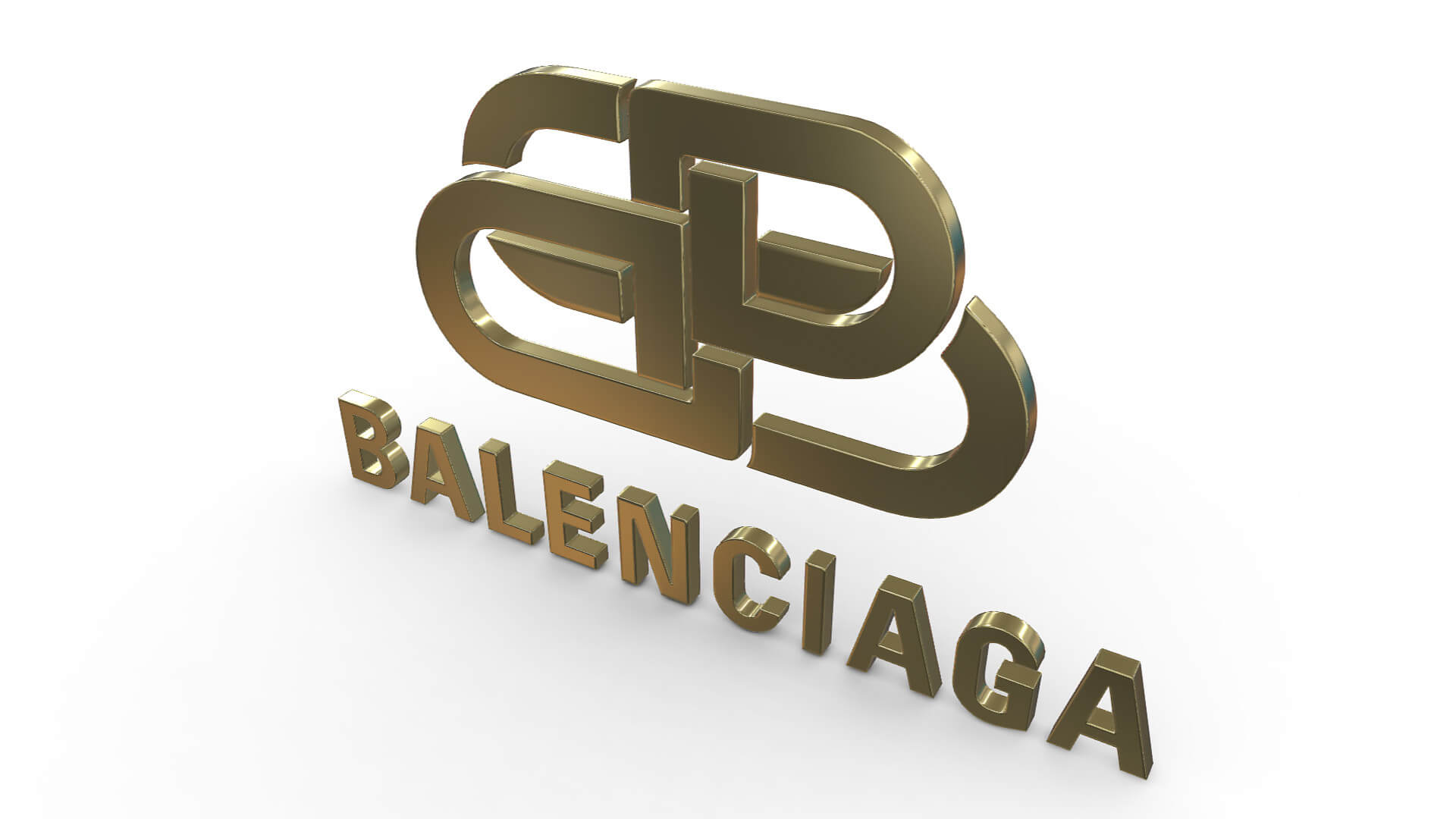 Balenciaga Logo 3D Print Model by 3d_logoman