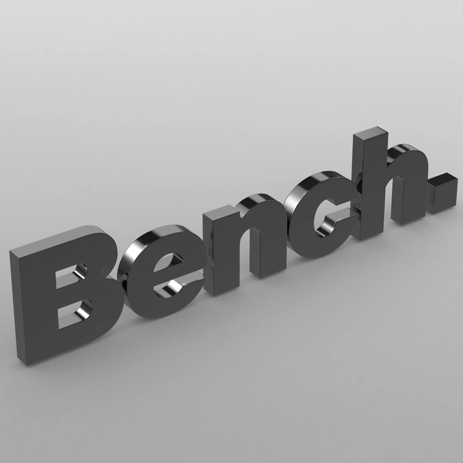 Bench Logo 3D Print Model by 3d_logoman