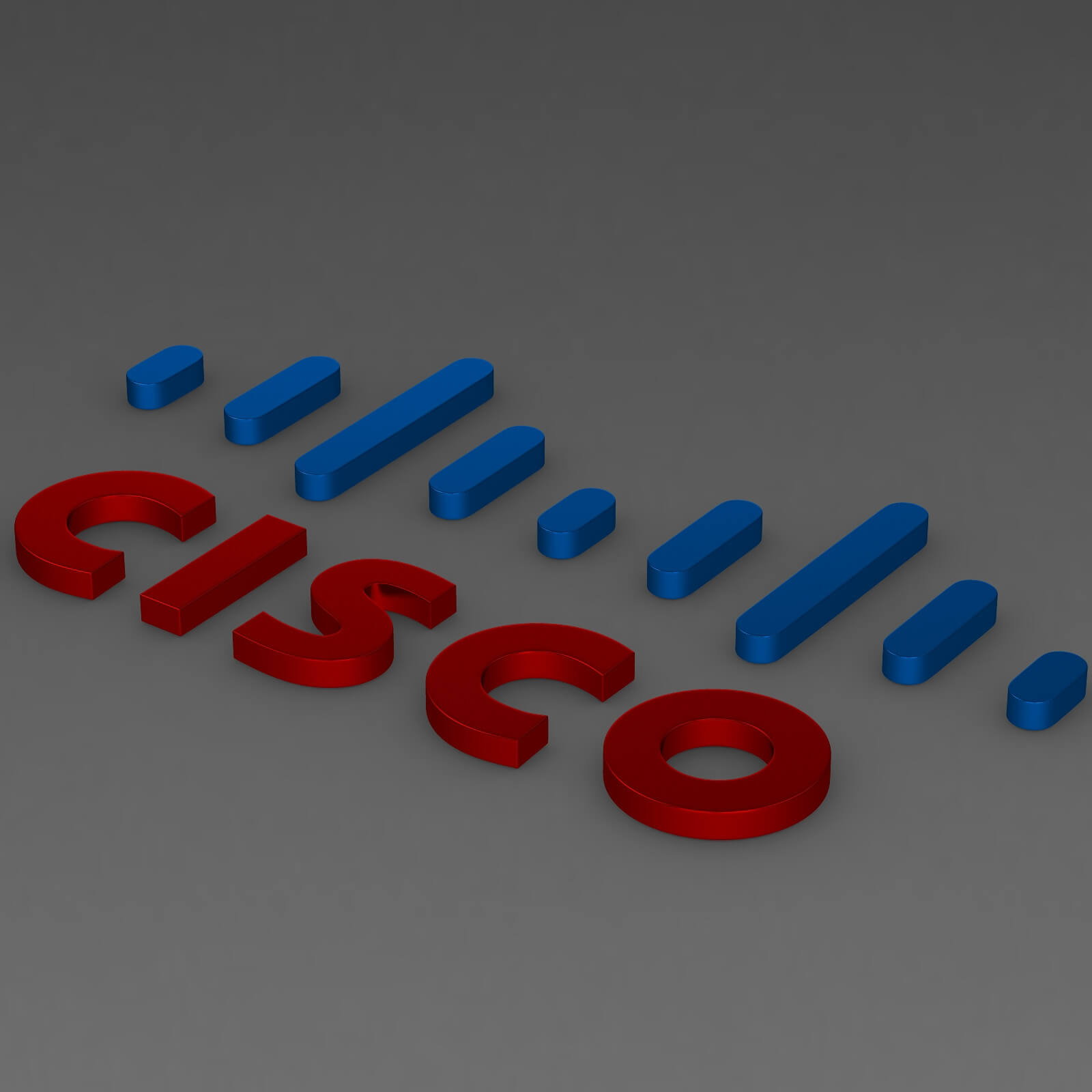 Cisco Logo 3D Model by 3d_logoman