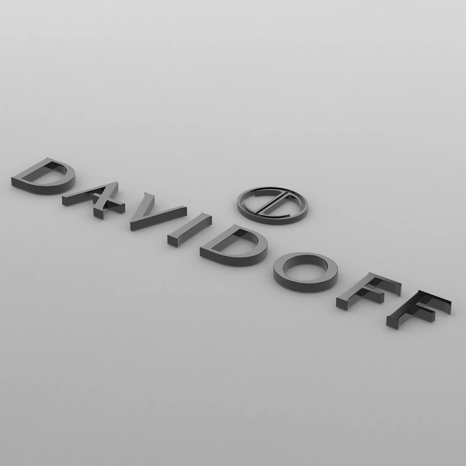 Davidoff Logo 3D Print Model by 3d_logoman