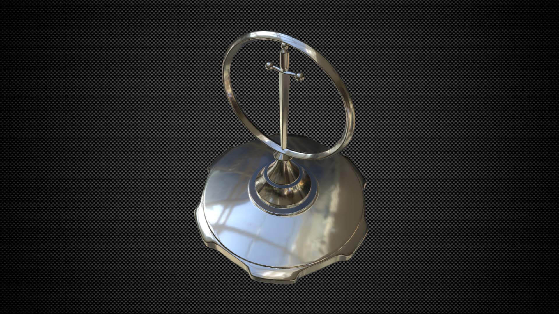 Excalibur Hood Ornaments logo 3D Model by 3d_logoman