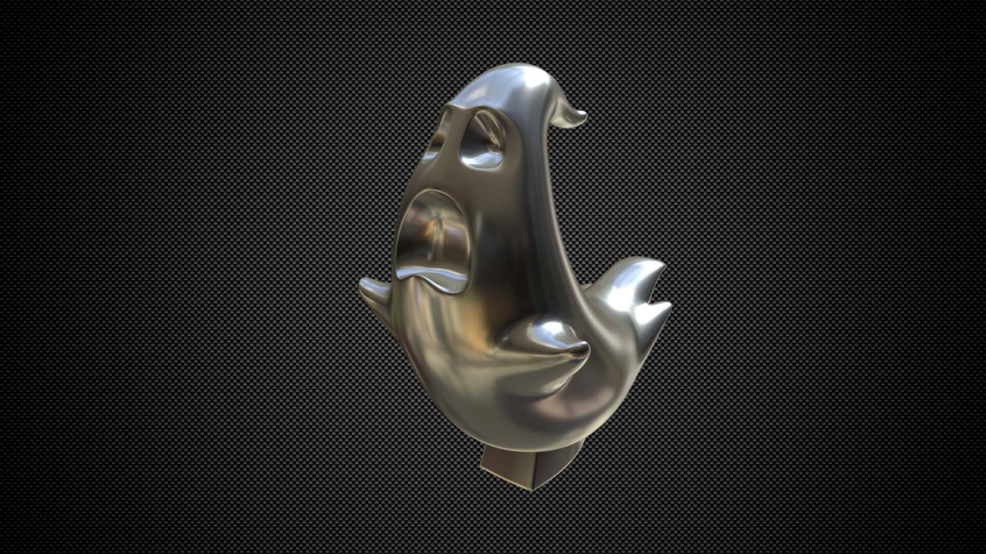 Ghostbusters Hood Ornament logo - 3D Model by 3d_logoman
