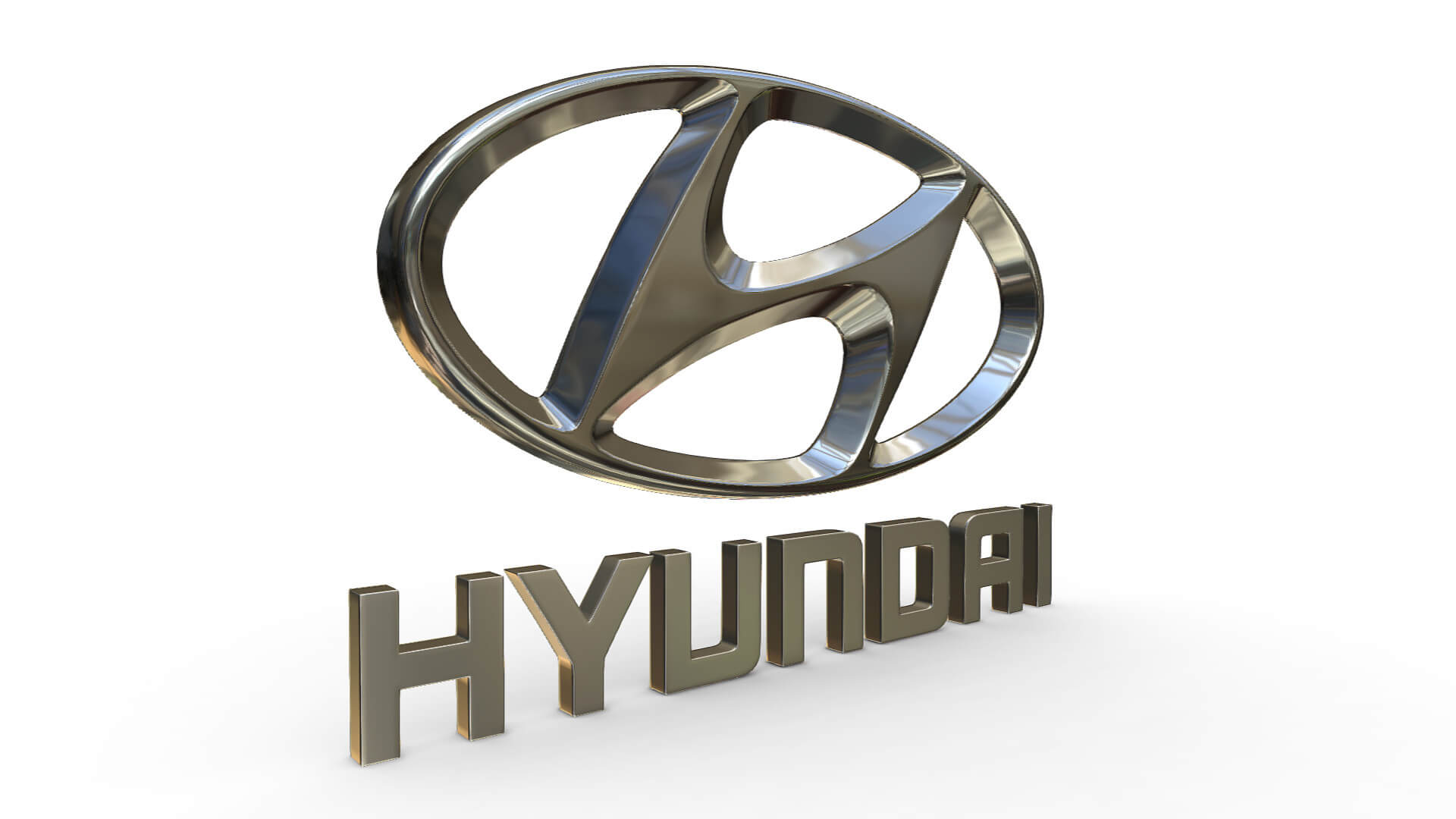 Hyundai Logo 3D Model by 3d_logoman
