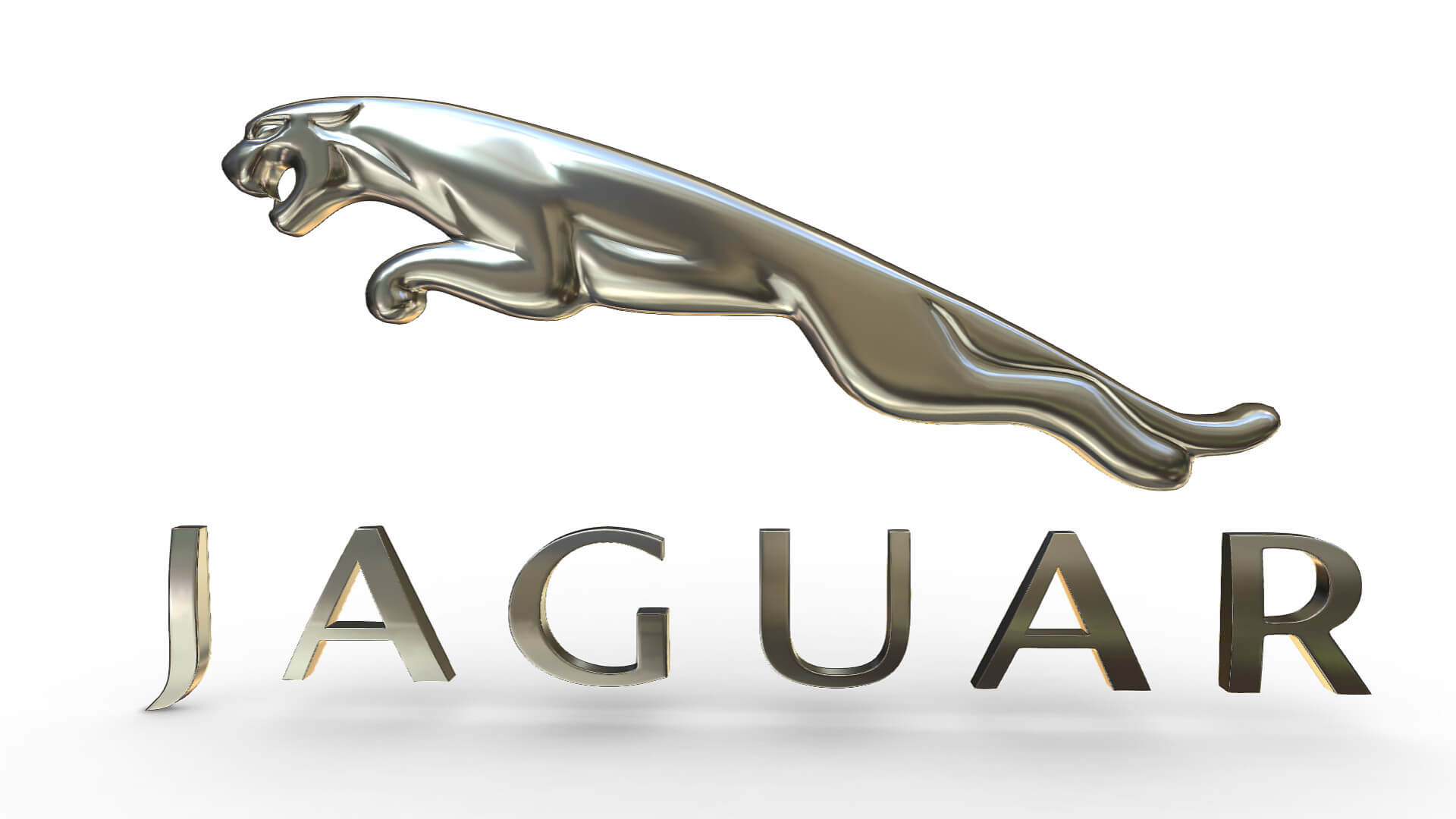 Jaguar Logo 3D Model by 3d_logoman