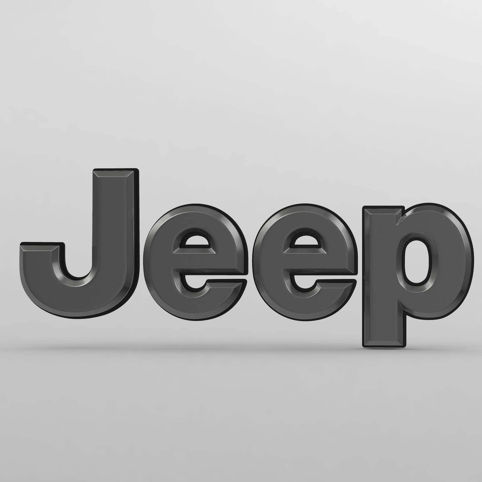 Jeep Logo 3D Model by 3d_logoman