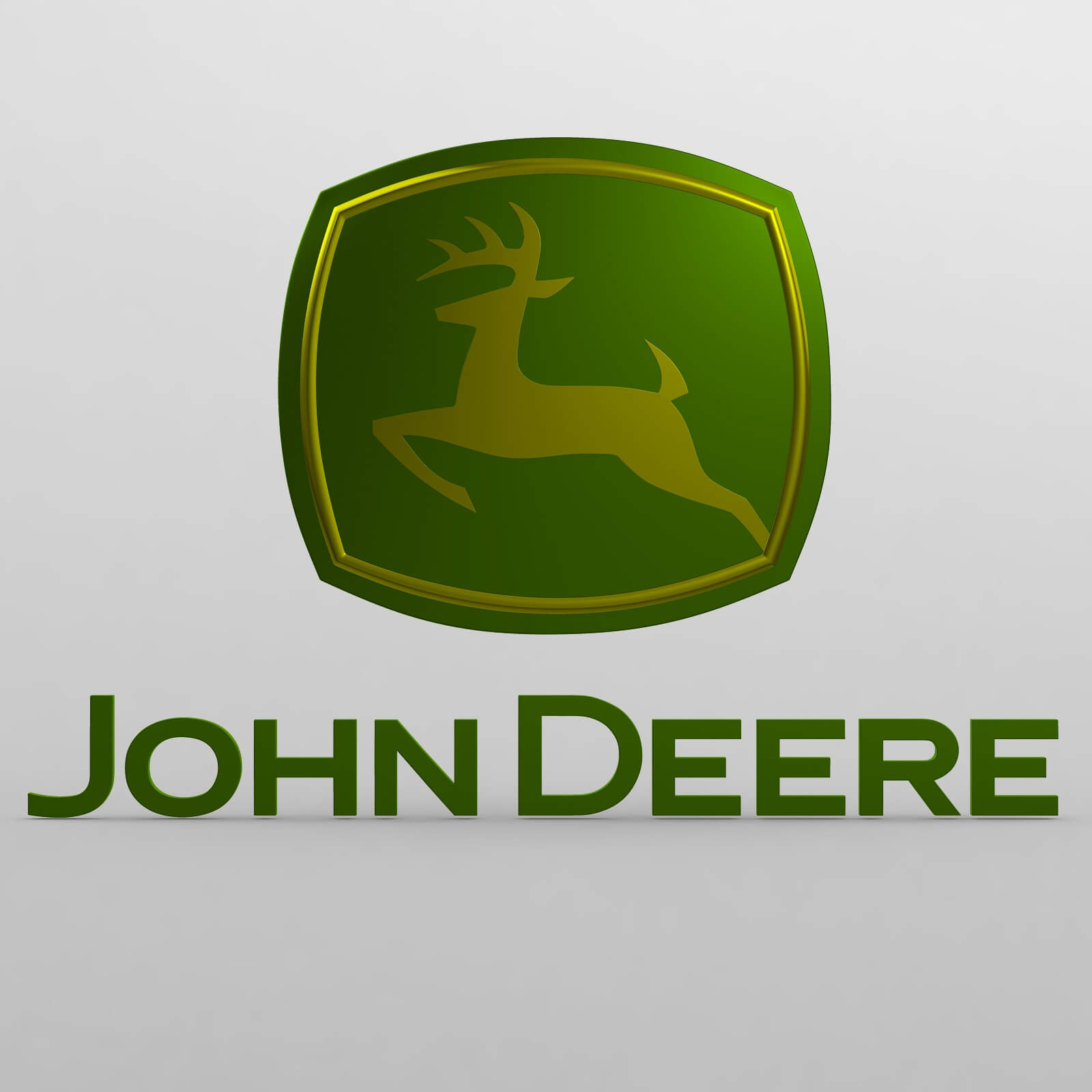 John Deere logo, 3D CAD Model Library