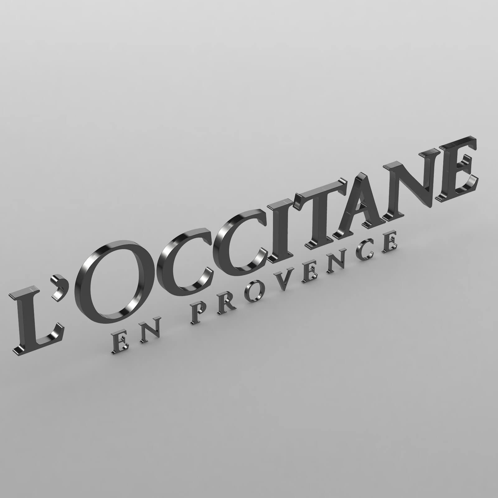 Loccitane Logo - 3D Print Model by 3d_logoman