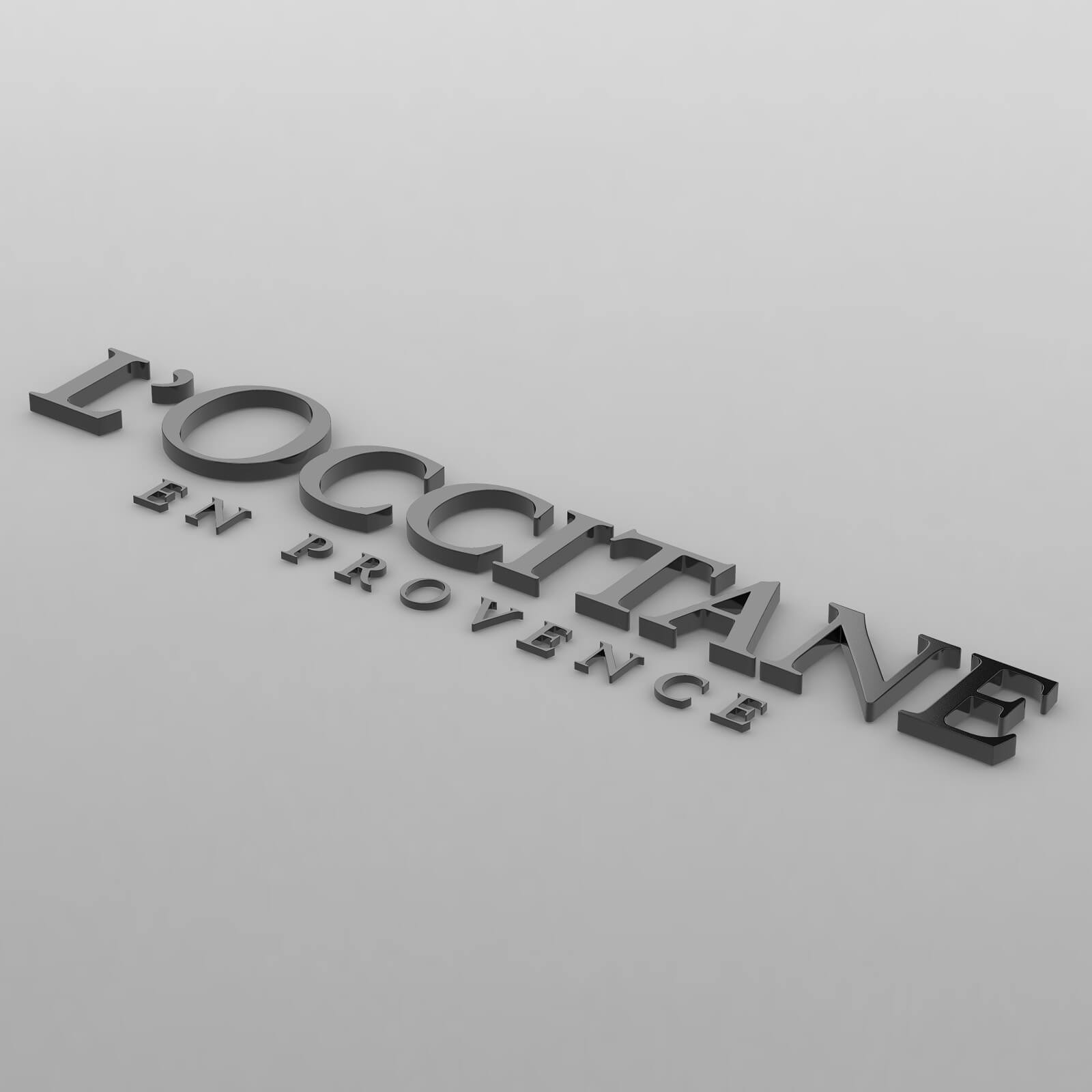 Loccitane Logo - 3D Print Model by 3d_logoman