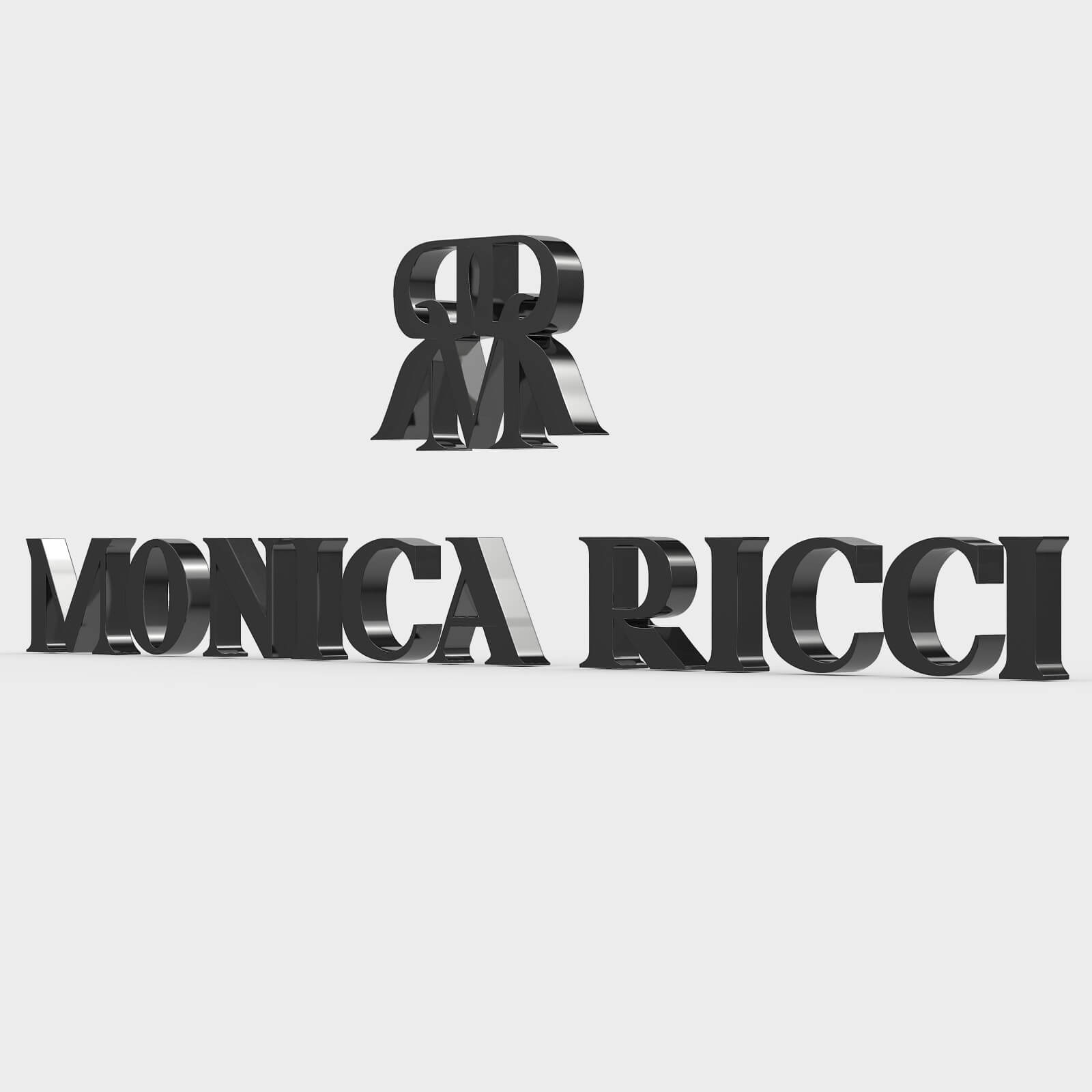 Monica Ricci Logo - 3D Model by 3d_logoman