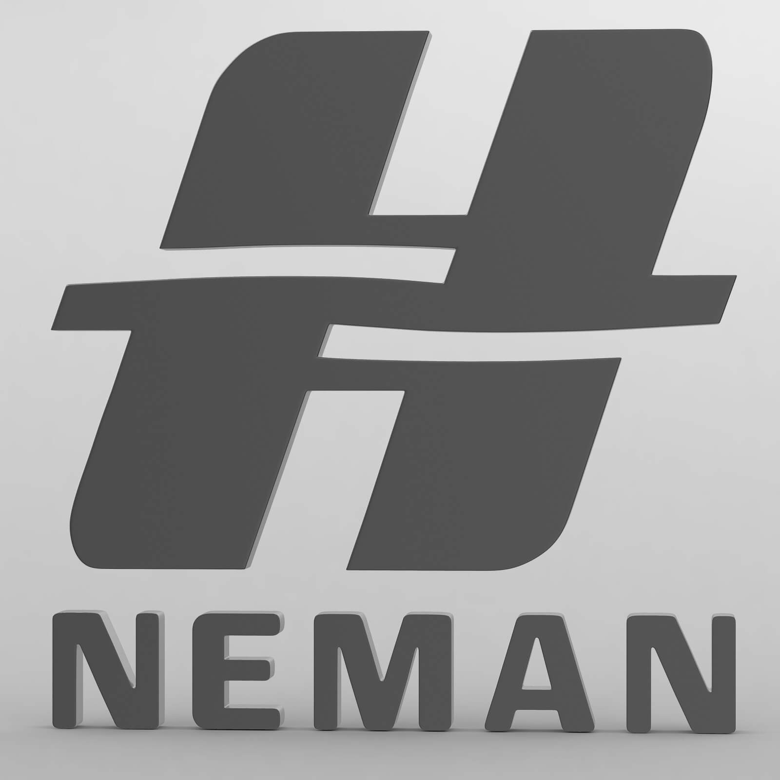 Neman Logo 3D Model by 3d_logoman